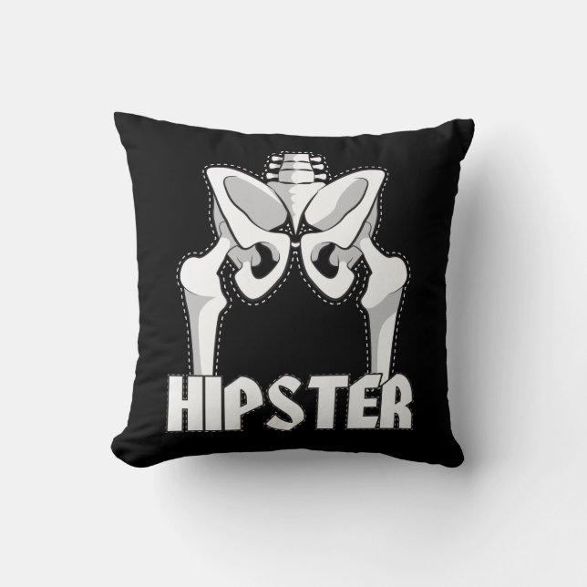 Hip Replacement Surgery Gift Hipster Orthopaedic Cushion (Front)