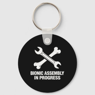 Hip Replacement Surgery Recovery Knee Humour Phras Key Ring