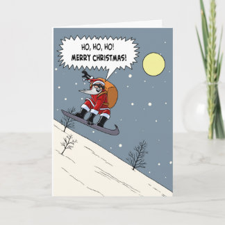 Hip Santa Christmas Card