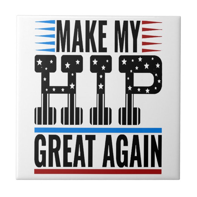 Hip Surgery Ceramic Tile (Front)