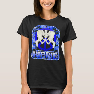 Hip Surgery Hippie Floral Bionic Broken Hip Replac T-Shirt