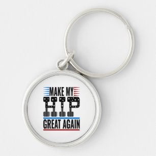 Hip Surgery Key Ring