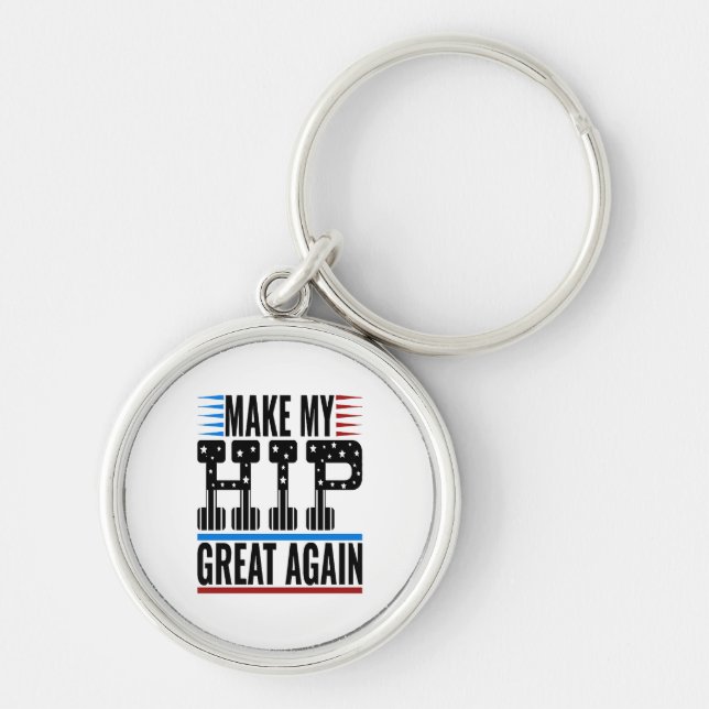 Hip Surgery Key Ring (Front)