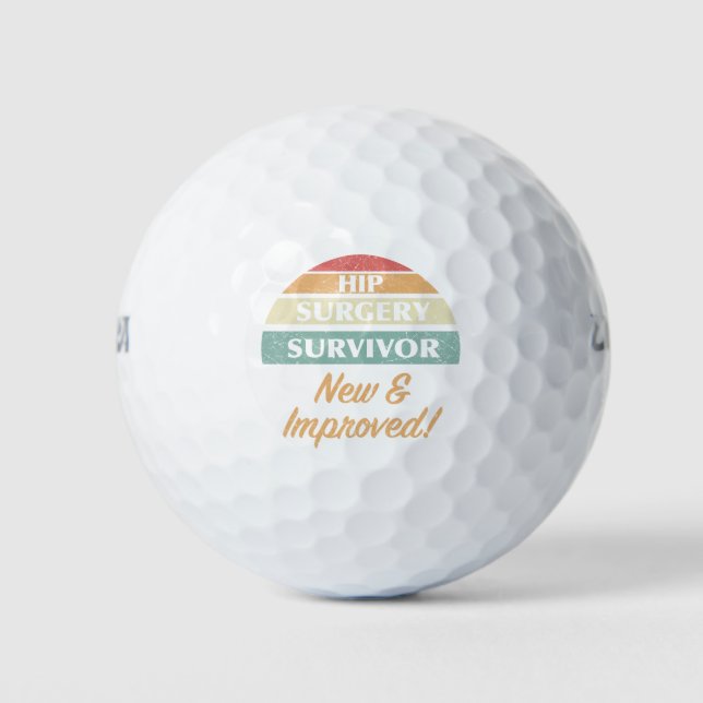 Hip Surgery Survivor Humour Golf Balls (Front)