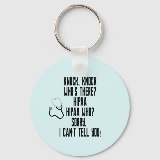 HIPAA Humour Key Ring (Front)