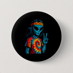 Hipe Alien Tie-dye Design 6 Cm Round Badge