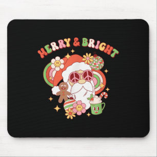 Hipe Santa Clause Merry And Bright Groovy Christma Mouse Pad