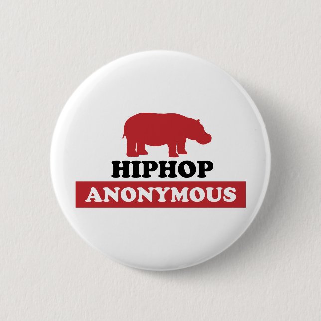 HipHop Anonymous 6 Cm Round Badge (Front)