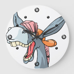 HipHop Cartoon  Donkey Wall Clock