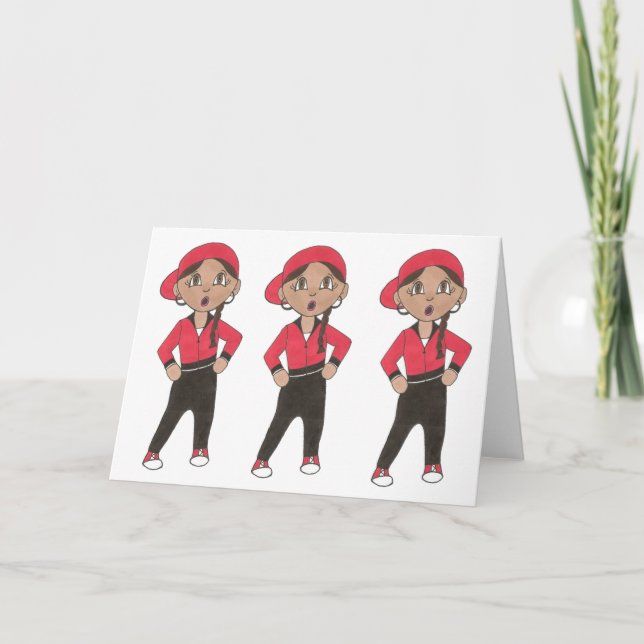 Hiphop Hip Hop Jazz Dance Class Dancer Thank You Card (Front)