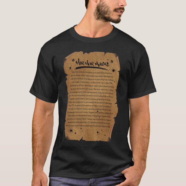 hiphop music T-Shirt (Front)