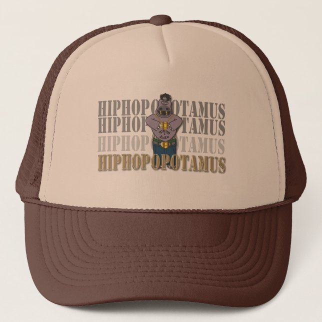 Hiphop-opotamus Trucker Hat (Front)