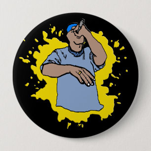 Hiphop Rap 10 Cm Round Badge