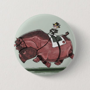 Hippestrian 6 Cm Round Badge