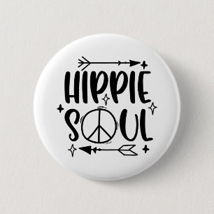 Hippie 6 Cm Round Badge