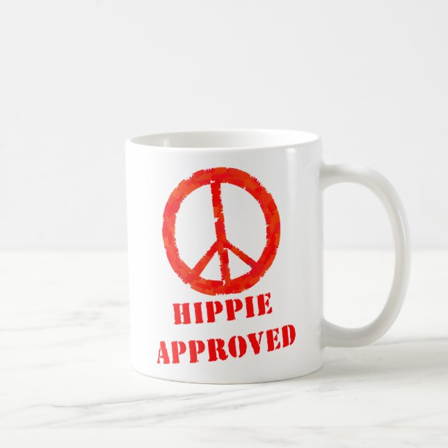 Hippie Approved Coffee Mug (Right)