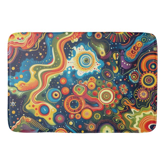 Hippie Art Bath Mat (Front)