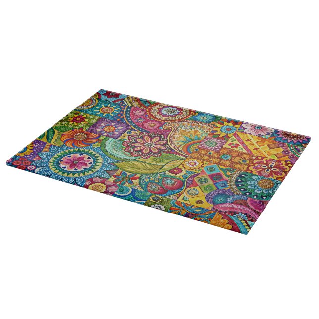 Hippie Art Cutting Board (Corner)