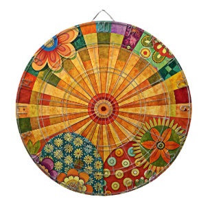 Hippie Art Dartboard