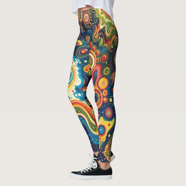 Hippie Art Leggings (Left)