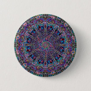 Hippie Art Psychadelic Print 6 Cm Round Badge