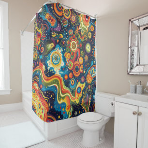 Hippie Art Shower Curtain