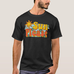 Hippie Beach Retro Boho Sun Please Summer Ocean T-Shirt