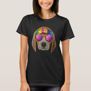 Hippie Beagle Love Peace Sign 70s Hippie Dog T-Shirt
