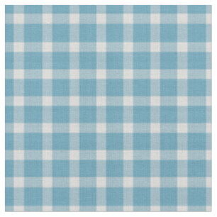 Hippie Blue and White tartan Pattern Fabric