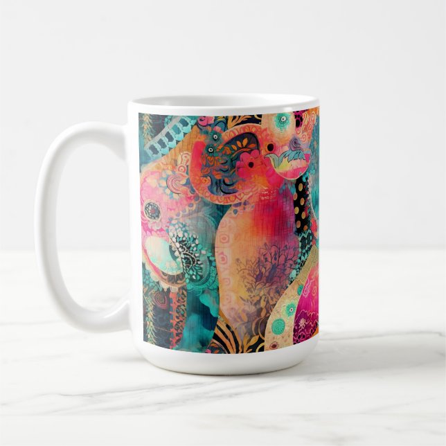 Hippie Boho Coffee Mug (Left)