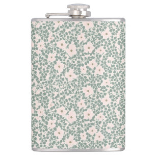 Hippie Boho Floral  Hip Flask