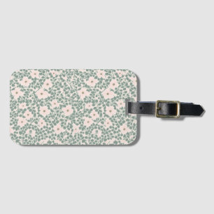 Hippie Boho Floral Luggage Tag