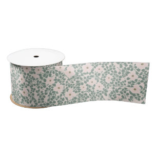 Hippie Boho Floral  Satin Ribbon
