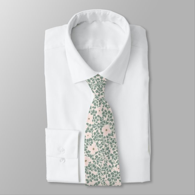 Hippie Boho Floral  Tie (Tied)