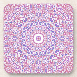 Hippie Boho Funky Groovy Bohemian Kaleidoscope Coaster