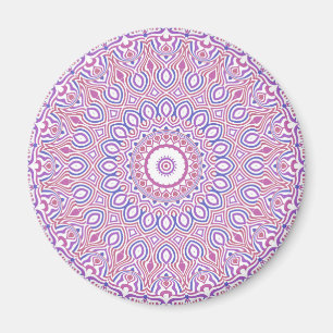 Hippie Boho Funky Groovy Bohemian Kaleidoscope Magnet