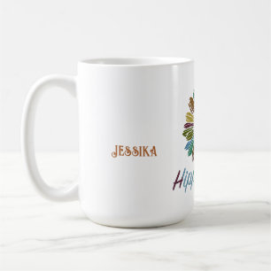 Hippie Boho Peace Custom Love Soul Personalised Coffee Mug