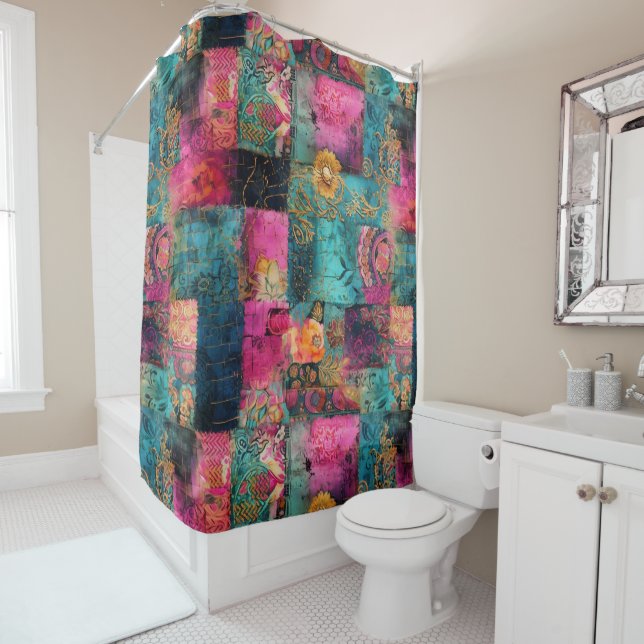 Hippie Boho Shower Curtain (In Situ)