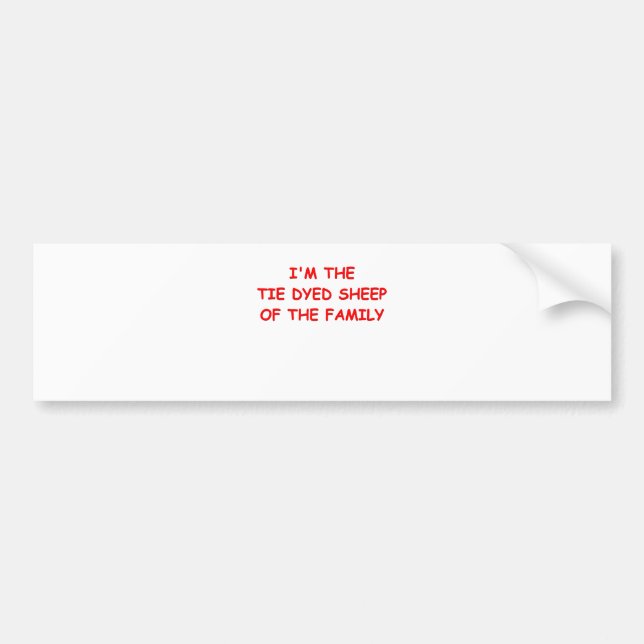 hippie bumper sticker (Front)