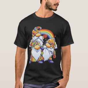 Hippie Cartoon Gnome Rainbow Nature T-Shirt