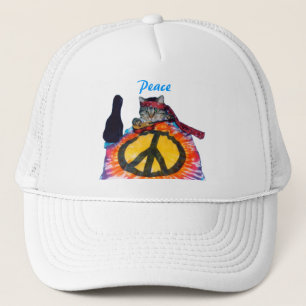Hippie Cat Guitar Hat