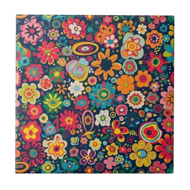 Hippie Ceramic Tile (Front)