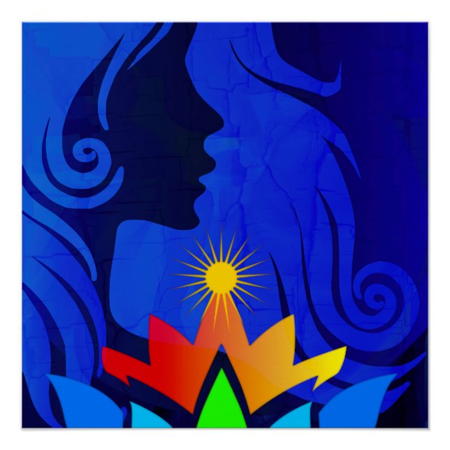 HIPPIE CHAKRA QUEEN POSTER (Front)