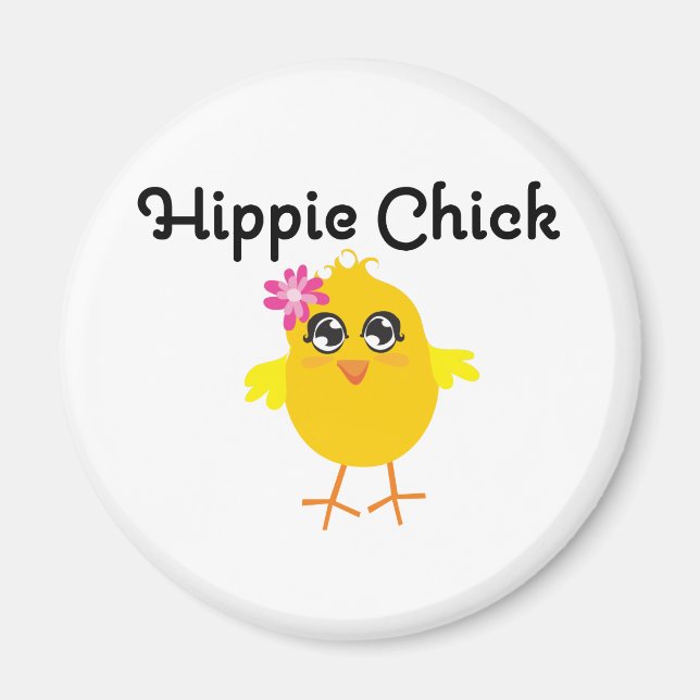 Hippie Chick 1 Magnet (Front)