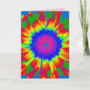 HIPPIE CHICK BIRTHDAY CARD