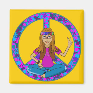 Hippie Chick Magnet