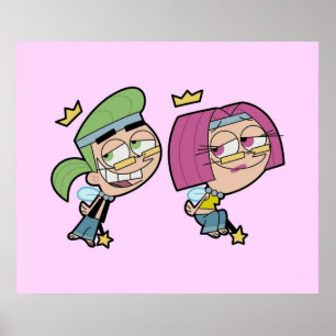 Hippie Cosmo And Wanda Poster