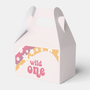 Hippie Daisy boho Wild One Rainbow Favour Box