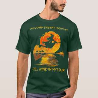 Hippie Dark Desert Highway Witch  T-Shirt