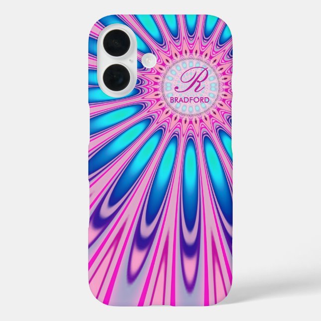 Hippie 'delica Pink Blue Tie Dye Case-Mate iPhone Case (Back)